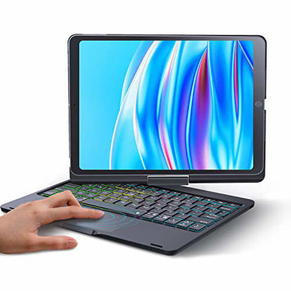 Picture of Keyboard Case for iPad 8th Generation(10.2 inch 2020) /7th (10.2 2019) / iPad Air 3rd Gen 10.5 2019 / iPad Pro 10.5 2017 - 360° Rotatable Touchpad Keyboard Case