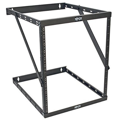 Picture of Tripp Lite 8U/12U/22U Expandable Wall-Mount 2-Post Open Frame Rack, Adjustable Network Equipment Rack, UPS Depth, 23.5" Deep (SRWO8U22DP)