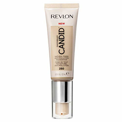 Picture of Revlon PhotoReady Candid Natural Finish Foundation, with Anti-Pollution, Antioxidant, Anti-Blue Light Ingredients, 250 Vanilla, 0.75 fl. oz.