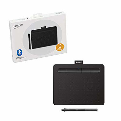 Picture of Wacom CTL4100WLK0 Intuos Wireless Graphics Drawing Tablet with Software Included, 7.9" X 6.3", Black
