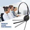 Picture of Arama Phone Headset RJ9 with Noise Cancelling Mic Compatible with Polycom VVX311 VVX410 VVX411 VVX500 Mitel 5320e Avaya 1408 1416 5410 ShoreTel 230 420 480 NEC Landline Phones (A800S)