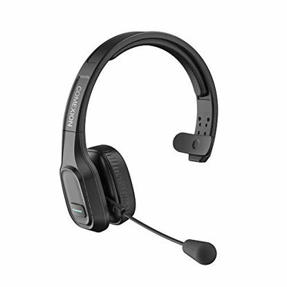Picture of COMEXION Trucker Bluetooth Headset V5.0, Wireless Headphone with Mute Mic for Cell Phones, On Ear Bluetooth Headphone with Wireless&Wired Mode for Trucker, Home Office, Skype