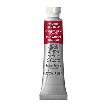 Picture of Winsor & Newton Professional Water Colour Paint, 5ml tube, Winsor Red Deep
