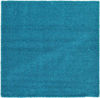 Picture of Unique Loom Solo Solid Shag Collection Modern Plush Turquoise Square Rug (8' 2 x 8' 2)