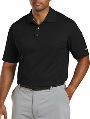Picture of Reebok Big & Tall Golf Play Dry Solid Polo (1XL, Black)