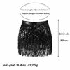 Picture of Zoestar Boho Sequin Tassel Hip Scarf Multiplayer Belly Dance Belt Dance Performance Skirt for Women and Girls (Pink)