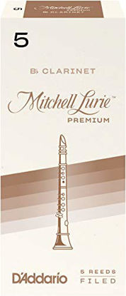 Picture of Mitchell Premium Lurie Bb Clarinet Reeds, Strength 5.0, 5-pack