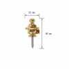 Picture of Wolfride 4PCS Guitar Strap Lock Buttons Gold Metal Security Quick Release Guitar Strap Locks