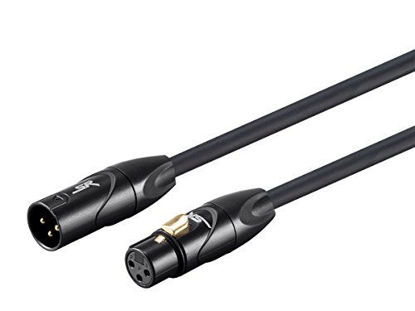 Picture of Monoprice XLR Male to XLR Female Cable [Microphone & Interconnect] - 35 Feet | Gold Plated, 16AWG - Stage Right Series