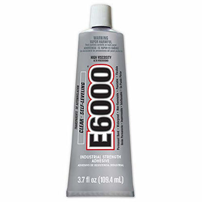 Picture of E6000 High Viscosity Adhesive, 3.7 Fluid Ounces, 1 Pack, Clear, 3 Fl OZ