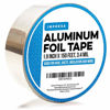 Picture of Aluminum Tape/Aluminum Foil Tape - Professional/Contractor-Grade - 1.9 inch x 150 feet (3.4 mil) - Ideal for Sealing & patching hot and Cold HVAC, Duct, Pipe, Insulation Home and Commercial