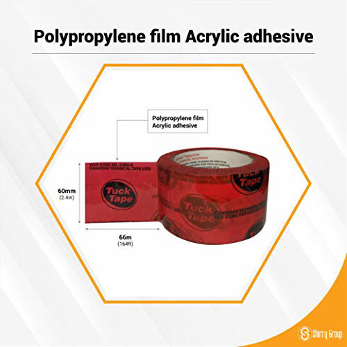 GetUSCart Tuck Tape Construction Grade Sheathing Tape (Red)