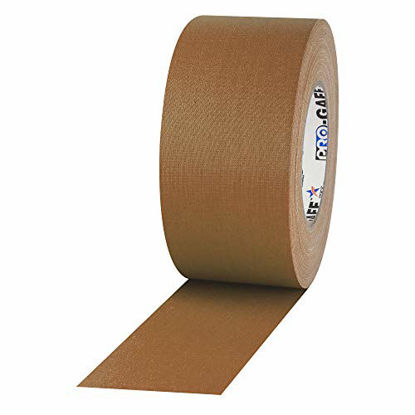 Picture of ProTapes Pro Gaff Premium Matte Cloth Gaffer's Tape With Rubber Adhesive, 11 mils Thick, 55 yds Length, 3" Width, Tan (Pack of 1)
