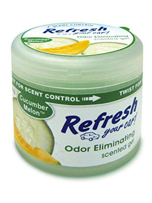 Picture of Refresh Your Car! E301449900 Scented Gel Can, 4.5 oz, Cucumber Melon