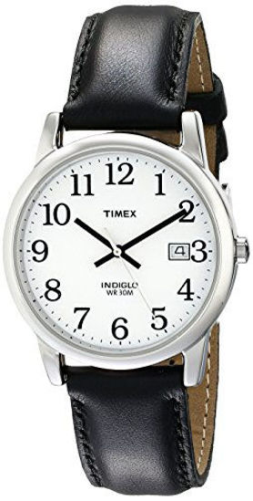 Picture of Timex Men's T2H281 Easy Reader 35mm Black Leather Strap Watch