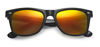 Picture of POLARSPEX POLARIZED UNISEX 80'S RETRO CLASSIC TRENDY STYLISH SUNGLASSES, Black | Lava Red