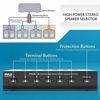 Picture of Premium New and Improved 6 Zone Channel Speaker Switch Selector Switch Box Hub Distribution Box for Multi Channel High Powered Stereo Amplifier A/B/C/D Switches | 6 Pairs Of speakers - Pyle (PSS6),Black