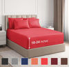 Picture of Extra Deep Pocket Sheets - 6 Piece Sheet Set - Queen Sheets Deep Pocket- Extra Deep Pocket Queen Sheets - Deep Fitted Sheet Set - Extra Deep Pocket Queen Size Sheets - Easily Fits Extra Deep Mattress