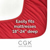 Picture of Extra Deep Pocket Sheets - 6 Piece Sheet Set - Queen Sheets Deep Pocket- Extra Deep Pocket Queen Sheets - Deep Fitted Sheet Set - Extra Deep Pocket Queen Size Sheets - Easily Fits Extra Deep Mattress