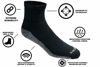 Picture of Dickies Men's Big and Tall Dri-tech Moisture Control Quarter Socks Multipack, Black (6 Pairs), Shoe Size: 12-15
