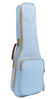 Picture of HOT SEAL 10MM Leather Handles Thick Durable Colorful Ukulele Case Bag with Storage (21in, Light blue)