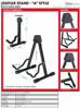 Picture of Gator Frameworks 'A' Frame Folding Guitar Stand; Holds Electric or Acoustic Guitar (GFW-GTRA-4000)