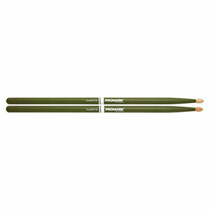 Picture of Promark American Hickory Classic 5A Drumsticks, Acorn Tip, Green - Single Pair