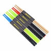 Picture of 5A Nylon Drumsticks for Drum Set Light Durable Plastic Exercise ANTI-SLIP Handles Drum Sticks for Kids Adults Musical Instrument Percussion Accessories Green