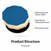 Picture of Donner 12 Inches Drum Practice Pad 2-Sided Silent Drum Pad Set Blue With Drum Sticks