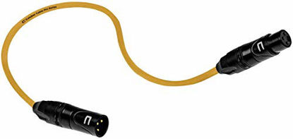 Picture of Balanced XLR Cable Male to Female - 5 Feet Yellow - Pro 3-Pin Microphone Connector for Powered Speakers, Audio Interface or Mixer for Live Performance & Recording