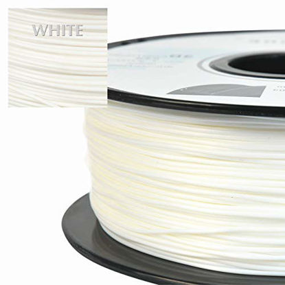 Picture of PRILINE TPU-1KG 1.75 3D Printer Filament, Dimensional Accuracy +/- 0.03 mm, 1kg Spool, 1.75 mm White