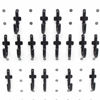 Picture of Pegboard Hooks Kit 500PKS Pegboard J Hook Assortment Black Peg Hooks (500 PK, Black)