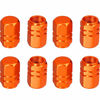 Picture of EBOOT 8 Pieces Tire Stem Valve Caps Wheel Valve Covers Car Dustproof Tire Cap, Hexagon Shape (Orange)