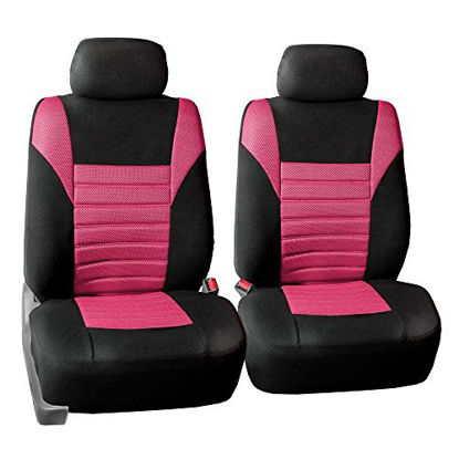 Picture of FH Group FB068PINK102 Pink Universal Bucket Seat Cover (Premium 3D Air mesh Design Airbag Compatible)