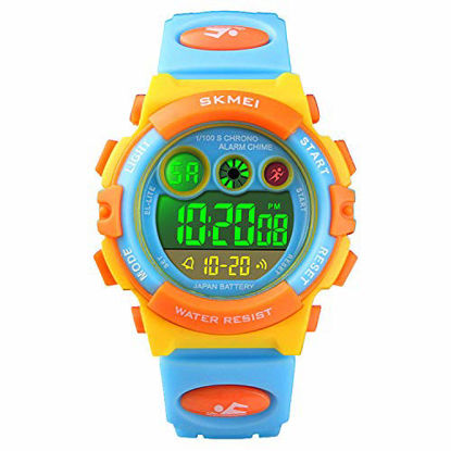 Picture of Watch for Kids 4-12, Kids Digital Sports Waterproof Watches with Alarm Stopwatch, Children Outdoor Analog Electronic Young Teen Watches Birthday Presents Gifts for Age 4-12 Year Old Boys Girls
