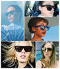 Picture of FEISEDY Vintage Square Cat Eye Sunglasses Women Fashion Small Cateye Sunglasses B2473