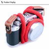 Picture of VKO Soft Cotton Camera Neck Strap, Shoulder Strap Compatible with Sony A6000 A6300 A6500 A6400 A6100 A6600 RXIR II RX10 IV X100F X-T30 X-T4 X-T3 X-T20 X-T2 X100S X100T Camera Red