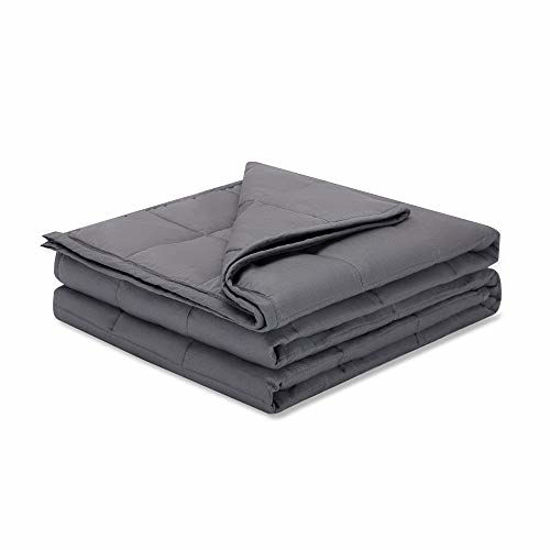 Picture of Weighted Idea Large Weighted Blanket 17 lbs for Adults (60''x80'', Soft Fabric, Grey)