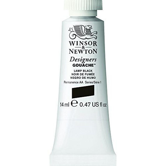 Picture of Winsor & Newton Designers Gouache Tube, 14ml, Lamp Black