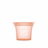 Picture of Zip Top Reusable 100% Silicone Food Storage Bags and Containers - Short Cup - Peach