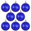 Picture of [8 Pack] Christmas by Krebs Shiny Azure Blue 3 1/4" (80mm) Shatterproof Plastic Water UV-Resistant Ball Ornaments