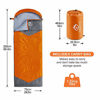 Picture of oaskys Camping Sleeping Bag - 3 Season Warm & Cool Weather - Summer, Spring, Fall, Lightweight, Waterproof for Adults & Kids - Camping Gear Equipment, Traveling, and Outdoors