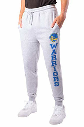 Picture of Ultra Game NBA Golden State Warriors Mens Team Jogger Pants, Left Leg Logo, Small