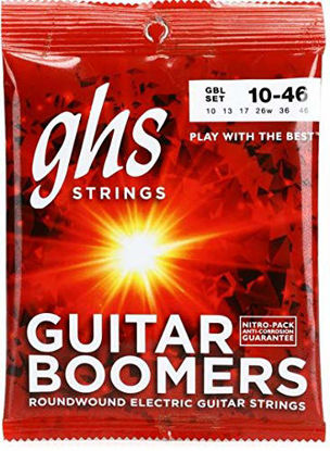 Picture of GHS Strings GBL Guitar Boomers, Nickel-Plated Electric Guitar Strings, Light (.010-.046)