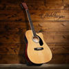 Picture of Ashthorpe Full-Size Cutaway Thinline Acoustic-Electric Guitar Package - Premium Tonewoods - Natural