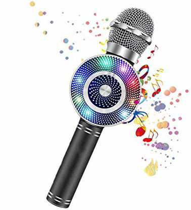 Picture of Karaoke Microphone for KidsRechargeable Kids Microphone Karaoke MachineProfessional Handheld Karaoke Mic Speaker Home KTV Kids Outdoor Birthday Party - Best Gifts for Kids