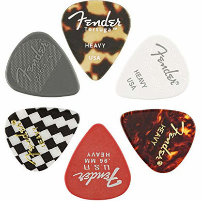 Picture of Fender Guitar Pick Medley - 6-Pack - Heavy