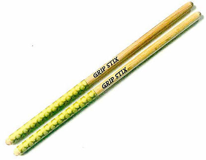 Picture of GRIP STIX 16" Long NON-SLIP Olive Green TIMBALE Drumsticks - Ideal for Drumming, Exercise, Aerobics, Cardio, Pound Fit