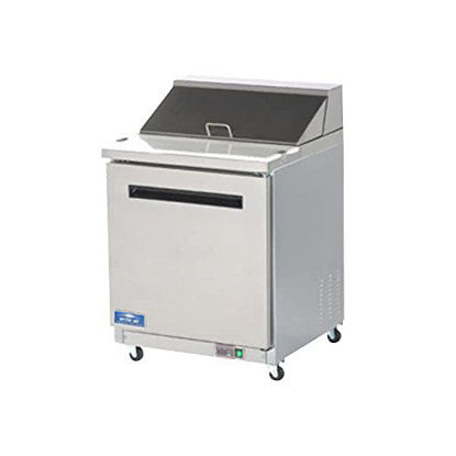 Picture of Arctic Air AMT28R 29-Inch 1-Door Mega Top Refrigerated Sandwich/Salad Prep Table, 115v,Silver