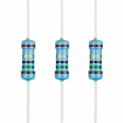 Picture of EDGELEC 100pcs 15 ohm Resistor 1/2w (0.5Watt) ±1% Tolerance Metal Film Fixed Resistor, Multiple Values of Resistance Optional
